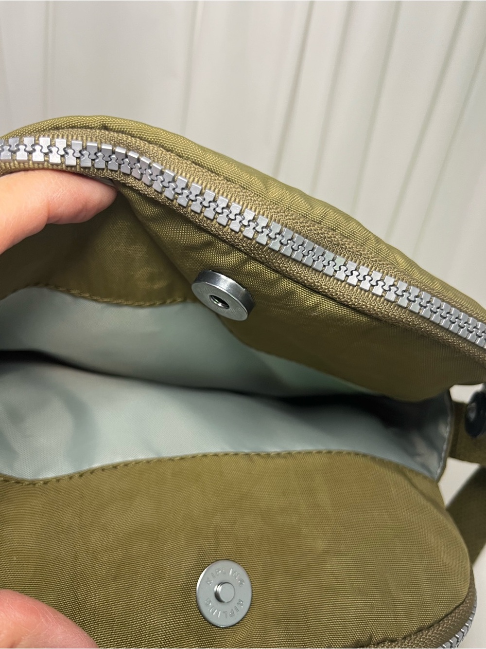 Kipling Olive Green Crossbody with Monkey Key Charm - Picture 5 of 11